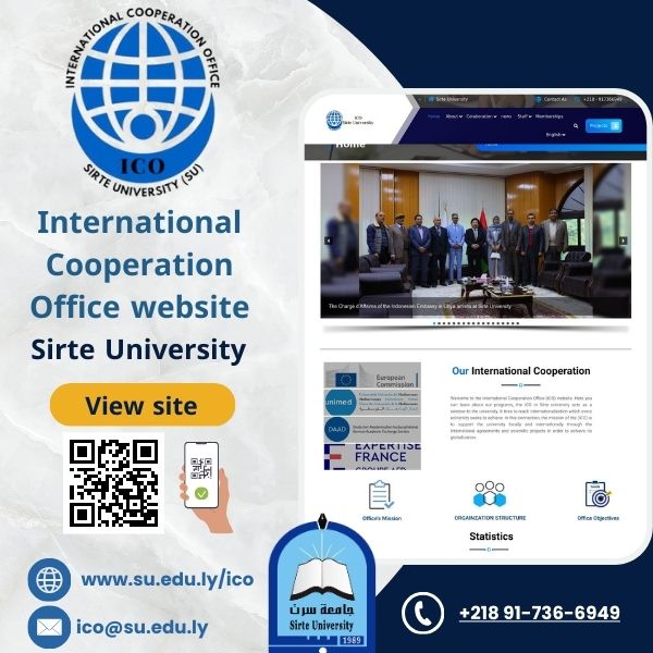 Launching of the new website of the International Cooperation Office at Sirte University 