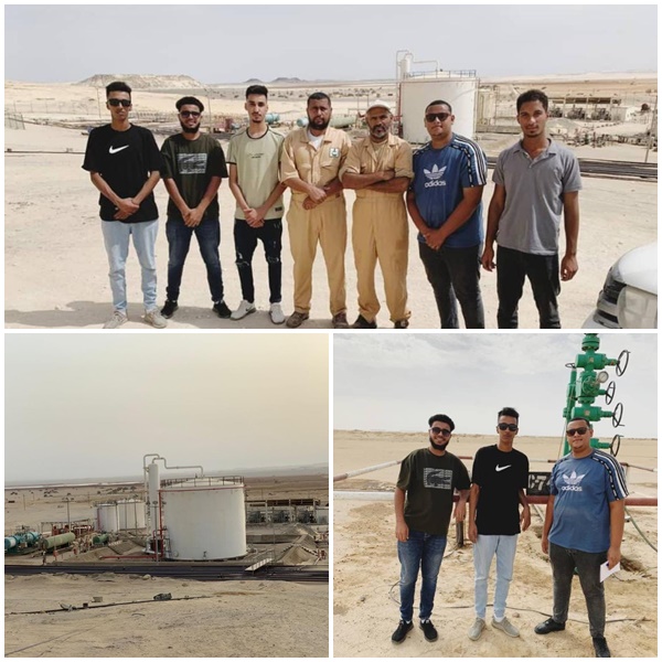 A scholarly excursion was undertaken by students from the Faculty of Energy and Mining Engineering to Al-Bayda oil field.