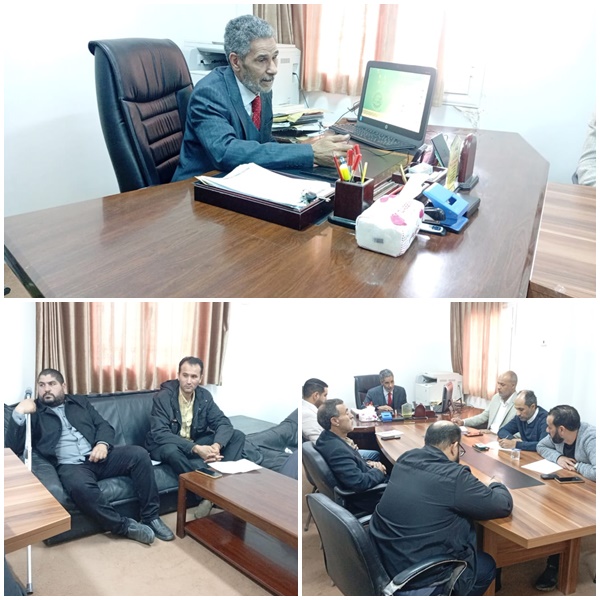 ضمن متابعته لسير العملية التعليمية.. رئيس الجامعة يلتقي عميد ومسؤولي كلية الزراعة