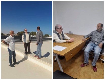 مدير مركز أبحاث الطاقات الجديدة والمتجددة يستقبل وفد مركز بحوث الطاقة الشمسية في إطار التحضير لمشروع أطلس ليبيا الشمسي