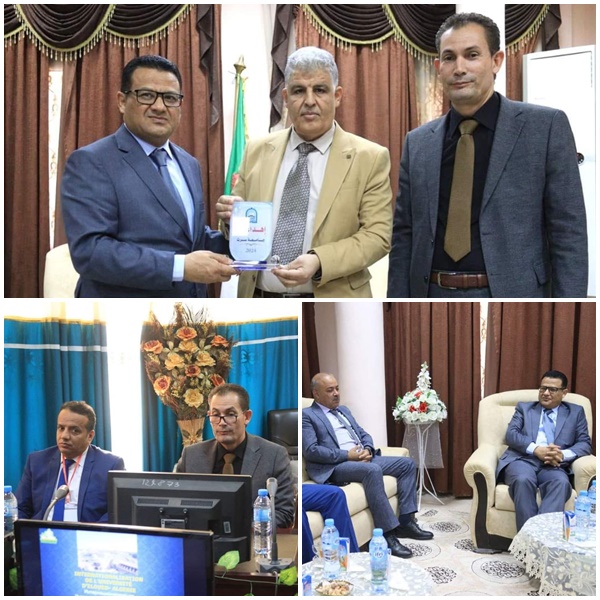 اجتماع لتحضير اتفاقية التوأمة بين جامعة الوادي وجامعة سرت الليبية 