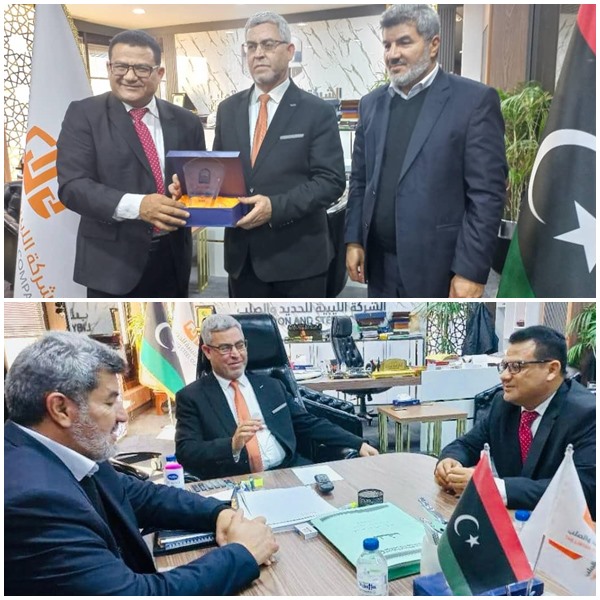 زيارة عمل لتفعيل اتفاقية التعاون المشترك بين جامعة سرت والشركة الليبية للحديد والصلب