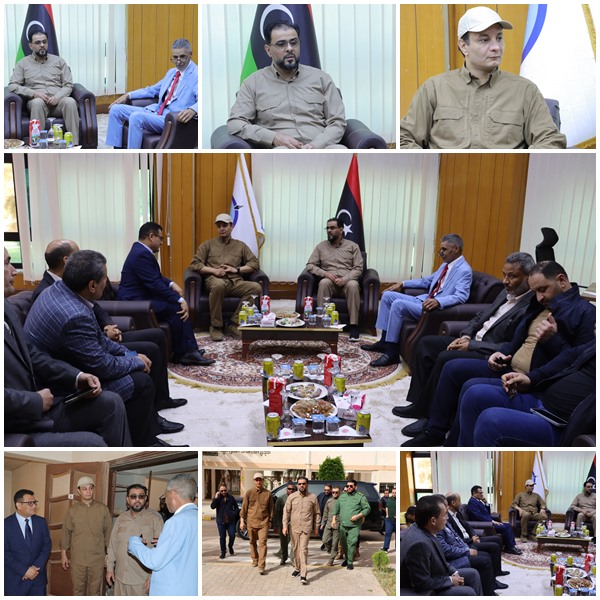 جامعة سرت تستقبل رئيس الحكومة الليبية ومدير عام صندوق التنمية والإعمار، ورئيس لجنة إعادة الإعمار والاستقرار.