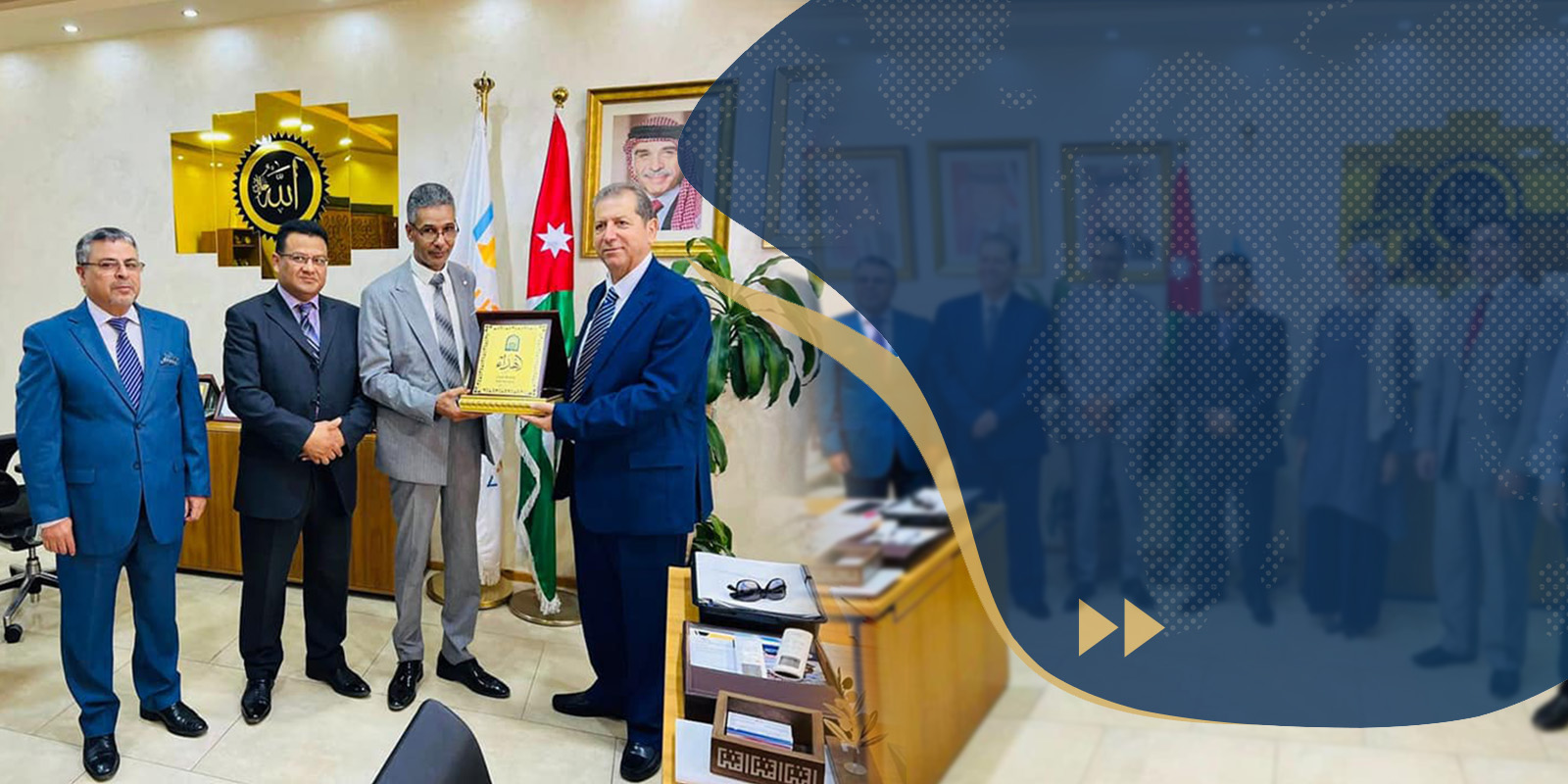 زيارة عمل ومباحثات رسمية بين جامعة سرت وجامعة عمان العربية بالأردن.