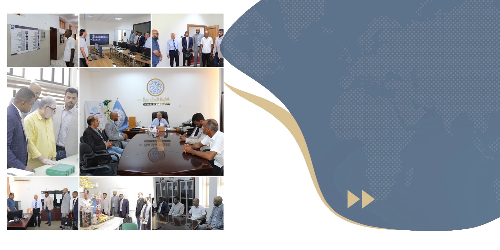 لجنة علمية من جامعة فزان تزور جامعة سرت