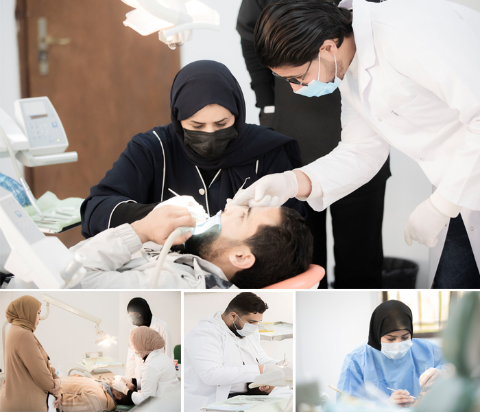 استمرار التدريبات السريرية بمجمع عيادات الاسنان التعليمي