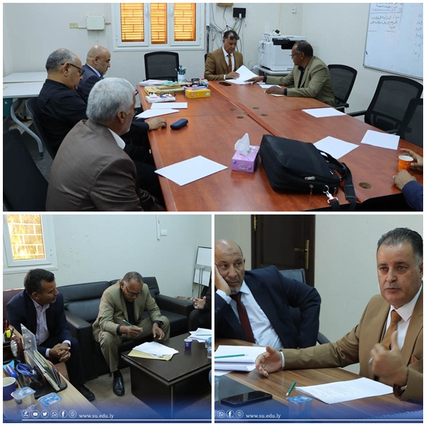 فريق تدقيق الاعتماد المؤسسي لكلية التربية يبدأ أعماله