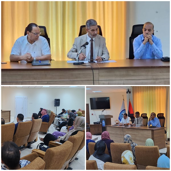 The president of Sirte University meets the fulltime faculty members of the Faculty of Medicine