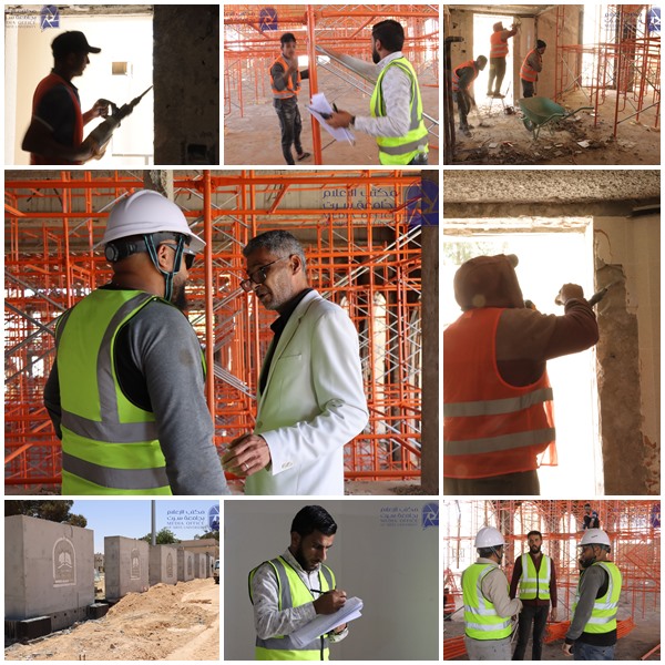 The maintenance work for Kanu amphitheater and the Classrooms building at Sirte University has commenced, and efforts are underway to enhance the university's front facade