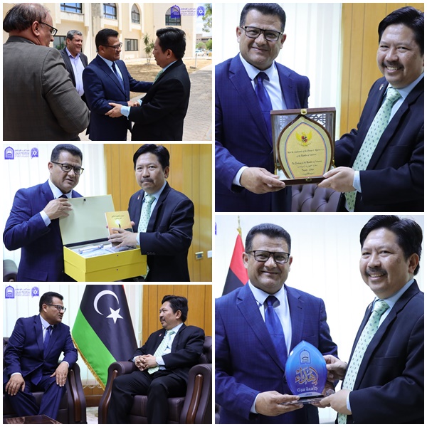 The Chargé D'Affaires of the Indonesian Embassy in Libya Visited Sirte University