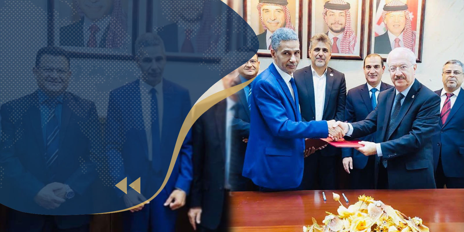 A signing of academic agreement for mutual collaborations between Sirte University and Mut”aa University in Jordan