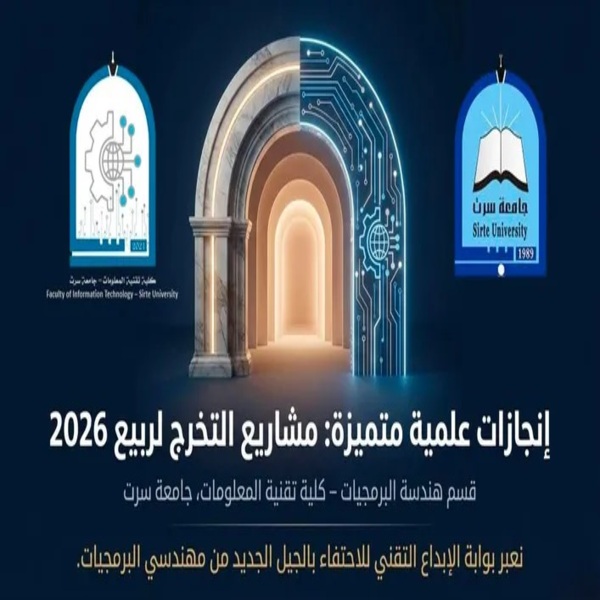 إنجازات علمية متميزة في مناقشات مشاريع التخرج لربيع 2026 يسرُّ قسم هندسة البرمجيات